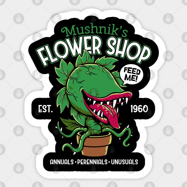 Mushnik's Flower Shop Sticker by SunsetSurf